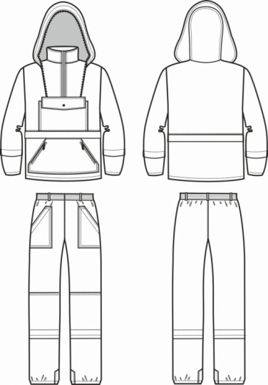 Технический рисунок - Костюм Стоп ЛО-176
